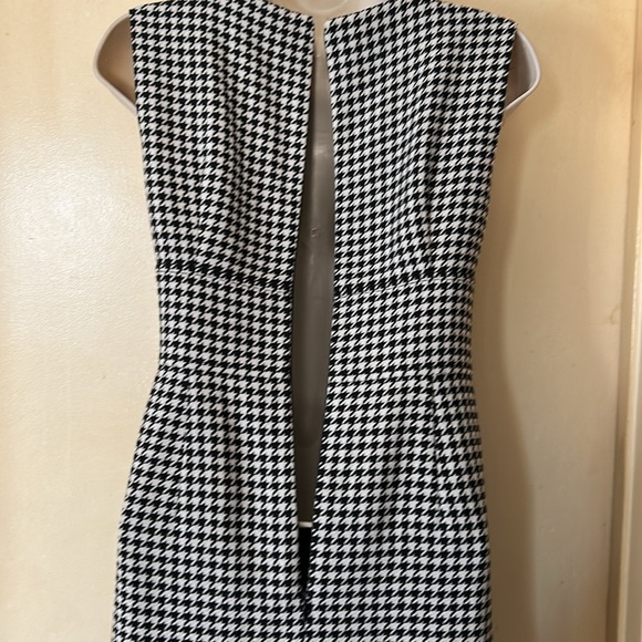 Talbots Petites Wool Houndstooth Sleeveless Dress Size 2P - Picture 9 of 13